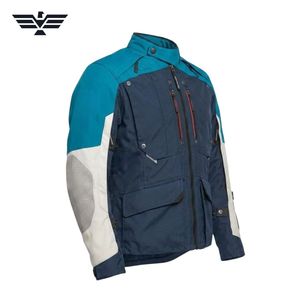 เสื้อแจ็คเก็ตมอเตอร์ไซค์แบบ unisex แขนยาว สีสันตัดกัน ระบายอากาศได้ดี ผลิตจากผ้า Codura 300 กรัม กันลม สำหรับทุกฤดู เหมาะสำหรับการผจญภัย - Product Image 3