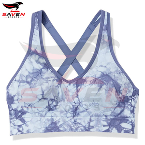 Soutiens-gorge de sport de haute qualité pour femmes, imprimés par sublimation, respirants et solides, pour le yoga et le fitness – Vente en gros - Product Image 4