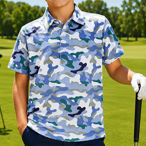 Vêtements de performance élégants pour juniors, polos de golf pour jeunes joueurs, tissu doux au toucher, pour l'entraînement au golf, les fonctions scolaires - Product Image 5