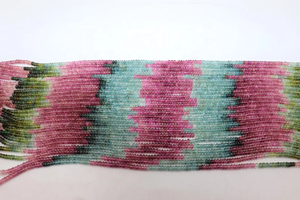 Perles rondes facettées en tourmaline naturelle de qualité supérieure, 3,5-4 mm, 14 pouces, pour la fabrication de bijoux minimalistes - Product Image 5