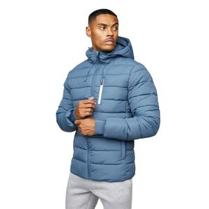 Veste d'hiver en gros imperméable matelassée rembourrée brillant à bulles manteau réversible col montant respirant fermeture éclair coton - Product Image 1