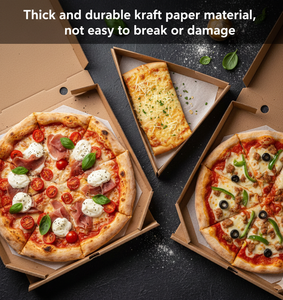 Boîtes à pizza en papier durables en gros, 2 mm d'épaisseur, emballage alimentaire sûr avec finition brillante, design pliable - Product Image 5