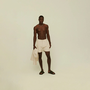 Service OEM – Nouveaux shorts décontractés et confortables pour hommes, en toile écologique respirante, taille mi-haute élastique, pour fitness et musculation - Product Image 3