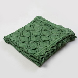 Jeté de canapé en coton super confortable, tricoté, fin, pour la climatisation, jeté de canapé en coton pour la maison - Product Image 5