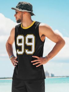 Men Oversized <b>Mesh</b> Tank Top Number Graphic Athletic Jersey <b>Shirt</b> Wholesale Supplier - Product Image 2