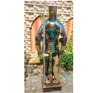 Armadura de cuerpo completo de metal epónico del fabricante OEM con placas de acero hechas a mano para festivales históricos y disfraces de cosplay
