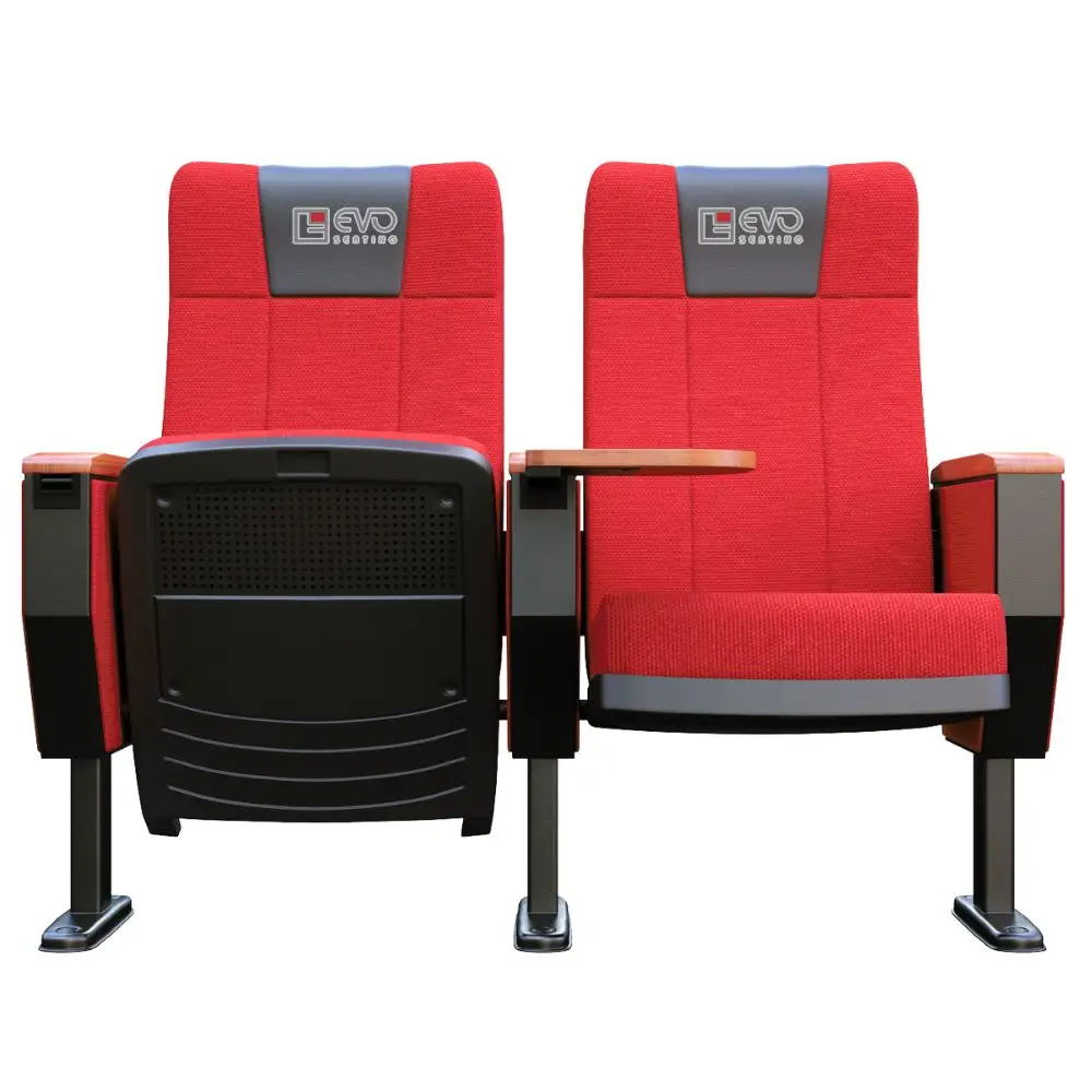 Chaise d'auditorium pliable EVO6604B Design peu encombrant pour un rangement facile et flexible
