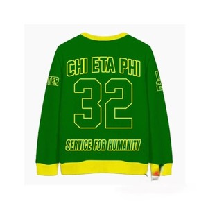 Cárdigan Verde de Punto con Cuello en V y Letras Griegas XHO Bordadas, Suéter Casual de Otoño para Mujer, Estilo de Manga Regular - Product Image 2