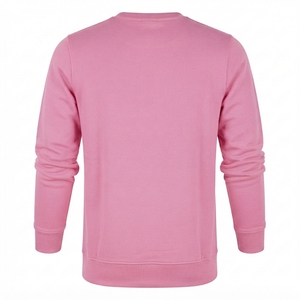 Sweat-shirt à col rond en polaire pour homme personnalisé, pull-over uni de qualité supérieure, manches longues, fabricant de vêtements OEM ODM - Product Image 3