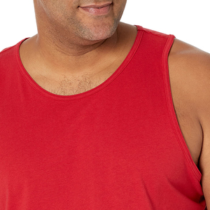Wholesale OEM Custom Printed Knitted <b>Men</b> Tank Tops Custom Logo Gym <b>Singlet</b> Quick Dry Breathable High Quality Bulk - Product Image 4