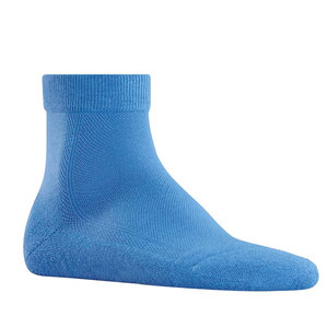 Chaussettes ras du cou pour femme, bleu uni, tricotées, coupe classique, écologiques, motif automne, volants, usage quotidien, intérieur, en coton - Product Image 4