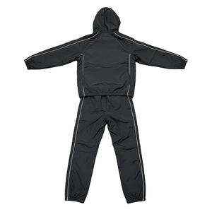 Men's High Quality Polyester/Nylon Hooded <b>Wind</b> <b>Breaker</b> Tracksuit Waterproof Lightweight Winter Rain Suit Solid Color Breathable - Product Image 2