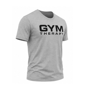 T-shirt de sport pour homme à col rond, séchage rapide, extensible, respirant, pour entraînement et fitness, personnalisable avec logo, pour usage quotidien - Product Image 4