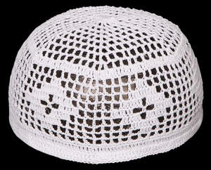 Chapeau de prière musulman en crochet pour hommes, bonnet Kufi uni, prix bas, vente en gros - Product Image 3