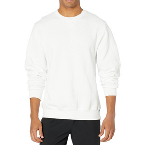 Sweat-shirt à col rond surdimensionné pour homme, couleur unie, coupe classique, tricot en coton, pull décontracté pour l'automne - Product Image 3