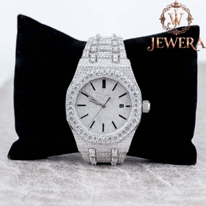 Mossinate Luxury Stainless Steel Analog Glass Watch with Sparkling Diamonds for Men Women Mechanical Movement Fashionable Design - Product Image 5