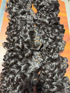 Funmi Hair Weft Bouncy Curly Double Drawn Human Hair Bundles - Product Image 6