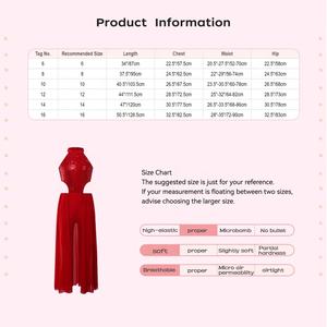 Traje de Baile Latino para Niñas de 6 a 16 Años, Vestido con Falda, Ropa de Baile, para Actuaciones, Fiestas, Competencias, Prácticas en el Escenario - Product Image 6