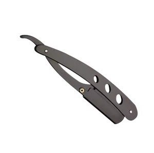 Navaja de Afeitar Profesional de Acero Inoxidable con Mango de Madera, Afeitadora Manual para Barba, Personalizable para Hombres - Product Image 4