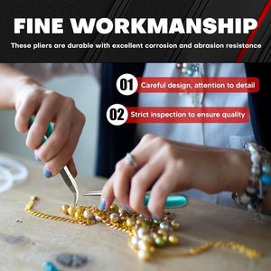 11 Piece Jewelry Pliers Set Stainless Steel Jewelry Making Tools <b>Kit</b> with Micro Pliers Tweezers and Storage Pouch for <b>DIY</b> Craft - Product Image 5