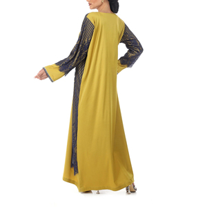 Elegante Vestido Jalabiya Estilo Dubái para Mujer, Holgado y Cómodo, Traje Islámico Maxi para Ramadán y Eid - Product Image 2