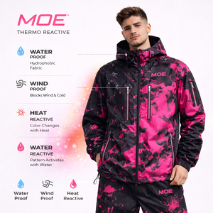 Veste imperméable pour homme avec logo personnalisé OEM, effet changeant de couleur, coupe-vent thermique réactif à la chaleur, vêtement d'extérieur. - Product Image 6