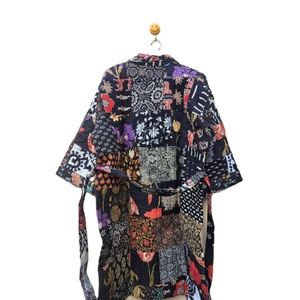 Indio hecho a mano vintage algodón patchwork kantha kimono bata mujer prendas de vestir ropa de dormir ropa de casa algodón suave ajuste cómodo - Product Image 6