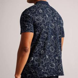 Camisetas Polo de Golf Estampadas de Calidad para Hombre, de Poliéster, Tejido Ecológico Fresco, UPF 50+, Deportivas, Transpirables, Grises, de Secado Rápido y Corte Holgado - Product Image 3