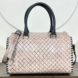 Bolsa de Viaje Grande de Cuero Vacuno Hecha a Mano por el Fabricante, Diseño de Naipes, Bolsa de Viaje de Fin de Semana para Mujer - Product Image 6