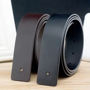 Cinturón de Cuero Genuino de la Mejor Calidad con Hebilla Cuadrada de Aleación para Uso Casual con Longitud Personalizada - Product Image 5