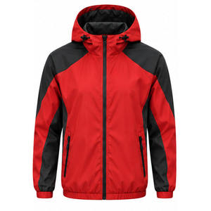 Veste coupe-vent classique haut de gamme pour homme, imperméable, respirante, anti-bactérienne, avec rembourrage en coton, col montant, pour l'automne - Product Image 1