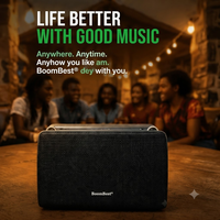 Boombest LN711BT Enceinte Portable Sans Fil, Boîte Sonore à Basses Puissantes, Haut-Parleur, Lecteur de Musique avec Carte TF, USB et Radio FM pour le Marché Africain