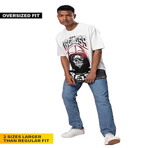 เสื้อยืดโอเวอร์ไซส์สำหรับผู้ชายเสื้อโอเวอร์ไซส์ทำจากผ้าฝ้ายธรรมดา240 GSM - Product Image 3