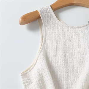 <b>Men's</b> Solid Color Sleeveless Cotton Tank Top Smooth Stretchy Fabric Front Logo Breathable Quick Dry for Flexible Everyday Wear - Product Image 4