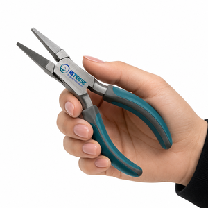 Alicates Profesionales de Acero Inoxidable con Punta Redonda Plana para Fabricación de Joyería, Herramienta de Precisión para Doblar Alambre, Marca Privada OEM - Product Image 4
