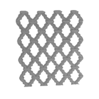 Panneau de balustrade de balcon en treillis gothique en fonte, insert de clôture, garde-corps d'escalier de villa de luxe, grille de terrasse, direct usine