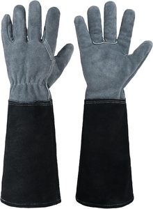 Gants de jardinage anti-épines pour hommes et femmes, en cuir suédé, pour la taille des roses - Product Image 3