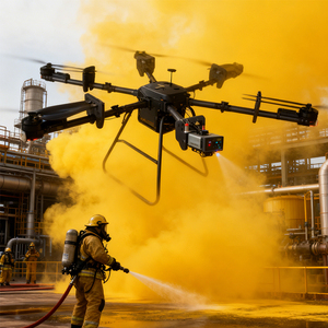 Drone de lutte contre les incendies à levage lourd 3WWDZF6-30D, 6 axes, charge utile de 30 kg, niveau 6, résistant au vent, autonomie de 60 minutes, IP67, résistant aux intempéries, UAV - Product Image 4