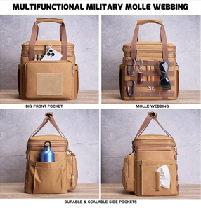 Tactical Lunch Box for Men,Expandable Insulated Lunch Bag,Leakproof Lunch Cooler Bag Durable Thermal Lunch Tote for Adults Work - Product Image 4