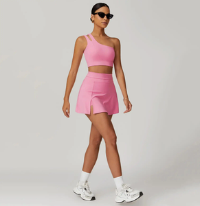 Wholesale New Plus Size Blank Tennis <b>Skirts</b> & Dress Netball Uniforms for Women with Shorts Sport Training Classic Women's Tennis - Product Image 3