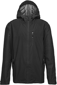 Veste coupe-vent imperméable à capuche personnalisée avec logo sur le devant, écologique et respirante pour hommes et femmes - Product Image 3