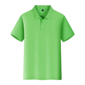 Camisa Casual de Manga Corta para Hombre, 100% Algodón Canvas, Secado Rápido, Corte Regular, Logotipo Frontal Sólido, Cuello con Ribete Rojo, Cierre de Botones - Product Image 6