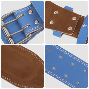 Ceinture de soutien lombaire en cuir pour la musculation, ceinture de force avec boucle réglable pour l'entraînement en force et la musculation - Product Image 3