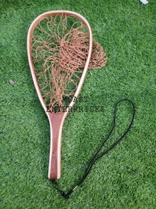 Wholesale Custom High Quality Wooden <b>Fly</b> Fishing Trout Landing <b>Net</b> Rubber Mesh Lightweight High Elastic Hanging Hook Nylon <b>Net</b> - Product Image 3