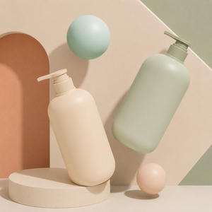 Botella de Bomba de HDPE de Color Personalizado, Dispensador Cosmético Suave al Tacto, Envase Redondo de Plástico para Champú, Loción y Cuidado de la Piel - Product Image 2