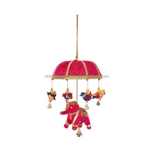 Top vente meilleure qualité coton oiseau et éléphant tenture murale décor à la maison carillons éoliens Diwali cadeau décoration de fête - Product Image 1