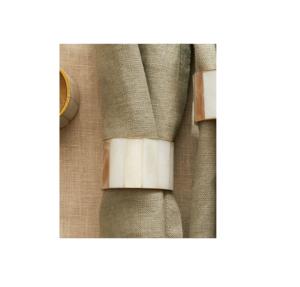 Porte-serviettes moderne fait main en coquillages naturels pour mariage, dîner festif, personnalisable, anneau et boucle pour serviettes, accessoire de table - Product Image 6