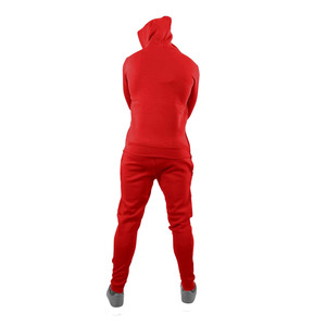 Men's Modern Casual Hooded Solid Printed Polyester/Cotton Breathable Eco-Friendly Tracksuit Personalized Branding for Winter - Product Image 3