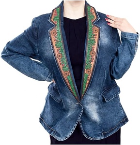 Women Denim Coat with Hand Tooling Carving Western <b>Leather</b> <b>Jacket</b> Western Sport <b>Jacket</b> Women Sport <b>Blazer</b> Womens <b>Leather</b> <b>Jacket</b> - Product Image 2