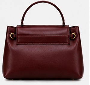 Sac à main élégant en cuir véritable Premium Gravs pour femme, avec poignée supérieure, grande capacité, pour usage quotidien, bouton de fermeture - Product Image 5